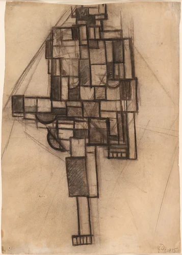 Composition by Theo van Doesburg, drawing, 1917