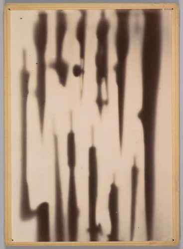 [X-Ray of a Box Compasses and Drawing Tools] by Henri van Heurck, photograph, 1896