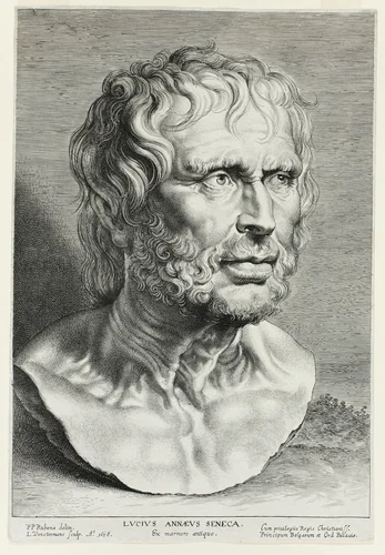 Seneca by Lucas Vorsterman, print, 1638