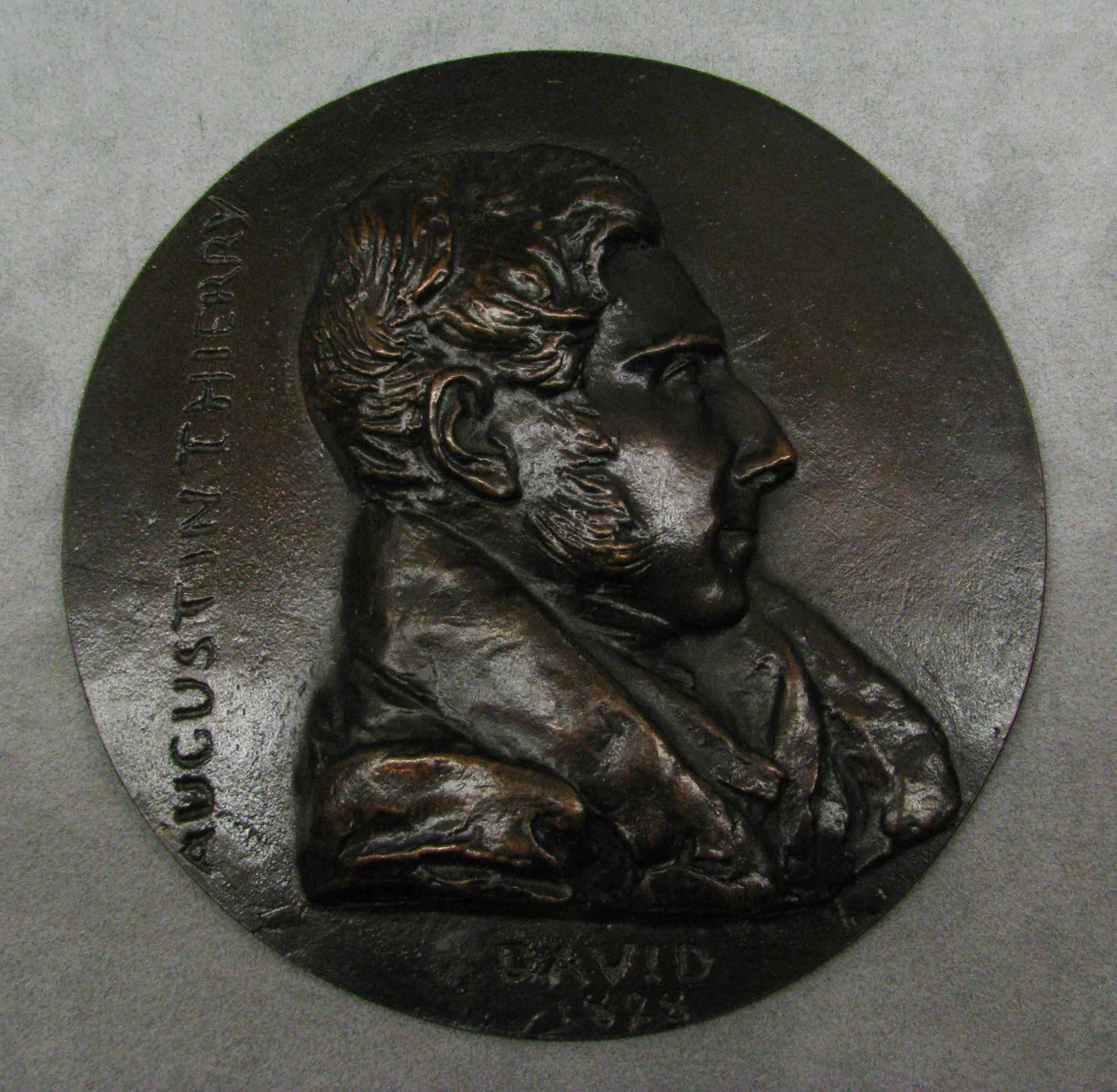 Augustin Thierry by Pierre-Jean David d'Angers, metalwork, 1828-1844