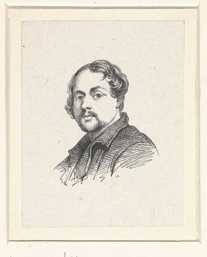 Portret van Karel-Hendrik Geerts by anonymous, print, 1840-1842
