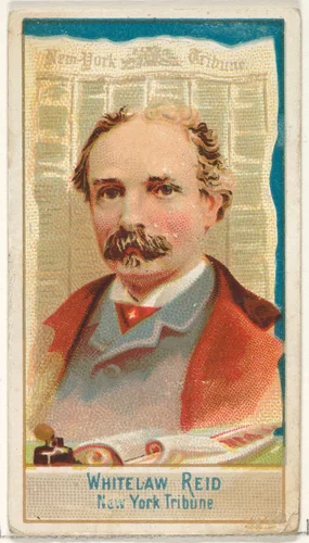 Whitelaw Reid, New York Tribune, from the American Editors series (N1) for Allen & Ginter Cigarettes Brands by Allen & Ginter, print, 1887