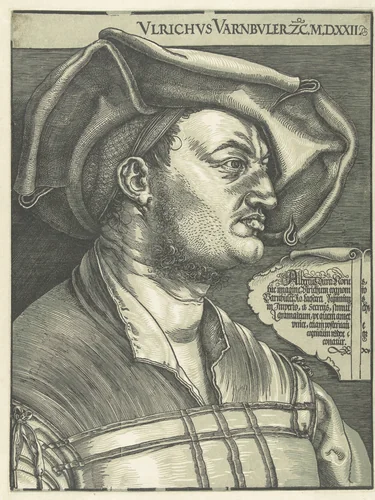 Portret van Ulrich Varnbüler by Unknown, print, 1522