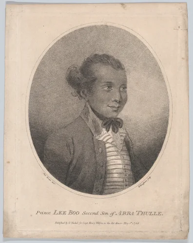 Prince Lee Boo, Second Son of Abba Thulle by Henry Kingsbury, print, 1788