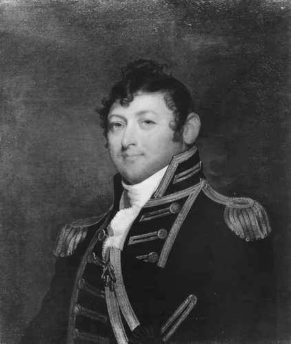 Commodore Isaac Hull by Gilbert Stuart, artwork, 1813-1814
