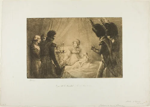 See, M. le Maréchal, I am Truly His Mother... by Jean Henri Marlet, print, 1820-1822