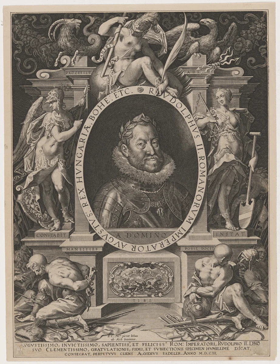 Emperor Rudolph II by Aegidius Sadeler II, print, 1603