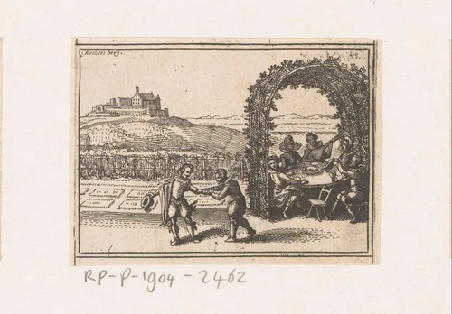 Vrolijk gezelschap in de buitenlucht by Daniel Sudermann, book, 1624