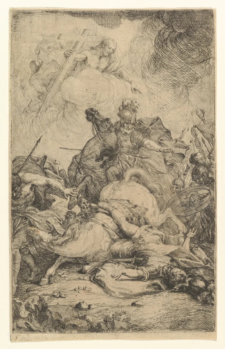 The Conversion of Saul by H. Bem, print, 1645-1730