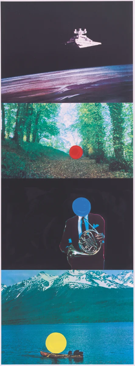 French Horn Player (with Three Contexts—One Uncoded) [special proof] by John Baldessari
Stanley Baden
James Reid
Carmen Schilaci
Claudio Stickar
Laurie Switzer
Stephanie Wagner
Gemini G.E.L., print, 1991-1994