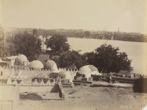 Asyut, View from the Mountain by Antonio Beato, photograph, 1870-1880