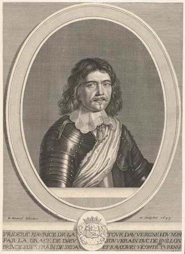 Frédéric-Maurice de la Tour d'Auvergne, duc de Bouillon by Robert Nanteuil, print, 1649