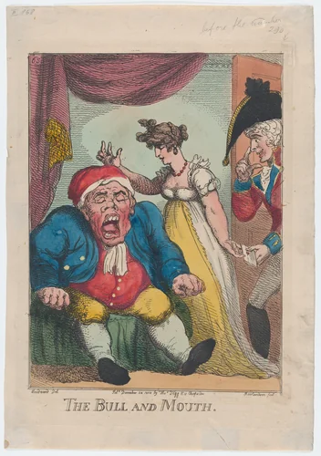 The Bull and Mouth by Thomas Rowlandson, print, 1808