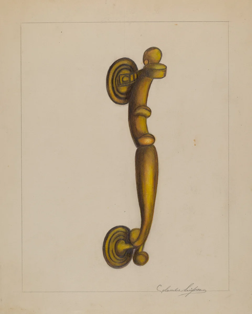 Door Knocker by Columbus Simpson, index of american design, 1936