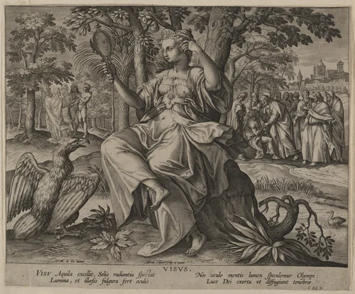 Sight (Visus), from "The Five Senses" by Maerten de Vos, print, 1555-1618