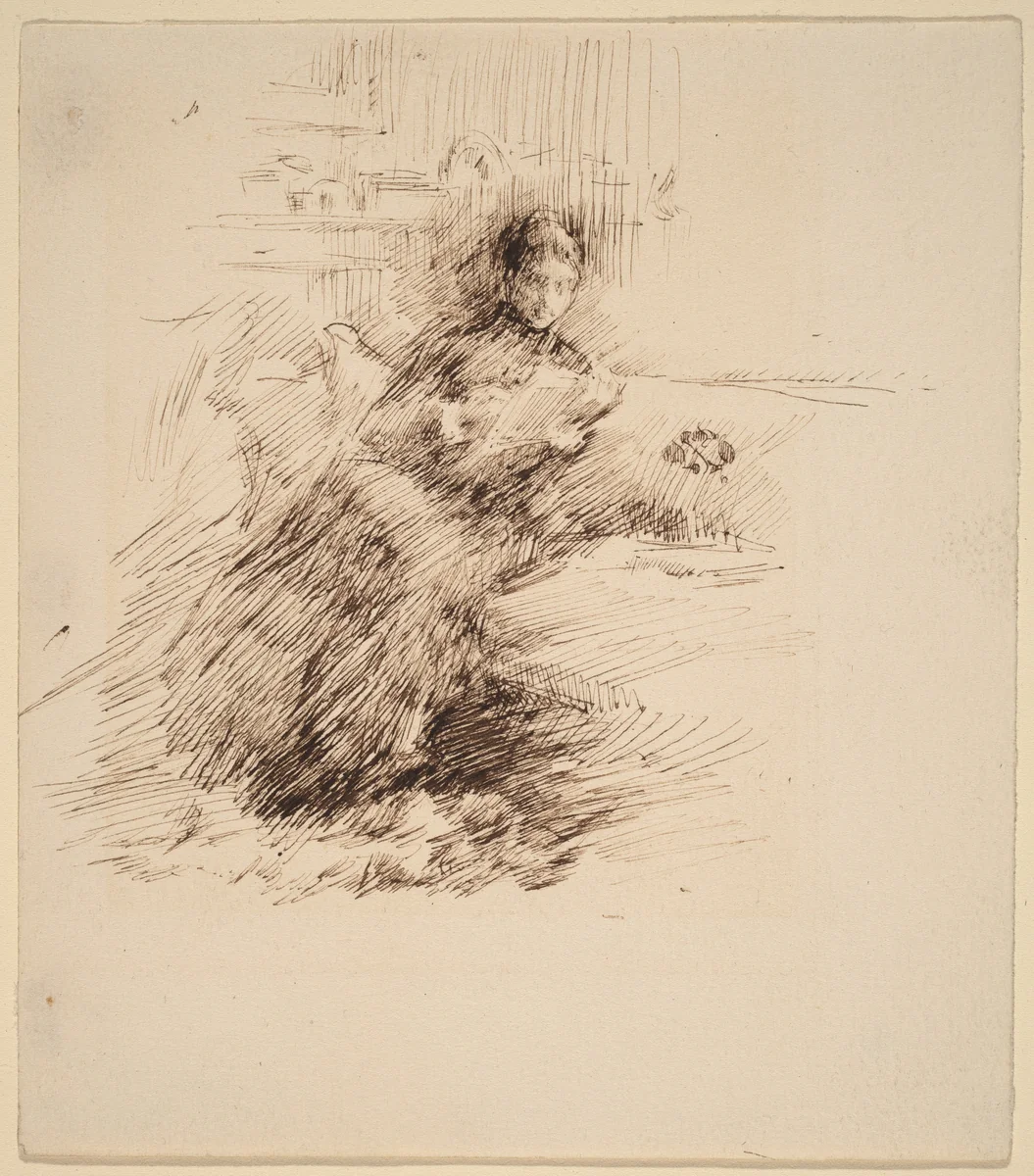 Miss Cumberlege by James McNeill Whistler, drawing, 1882