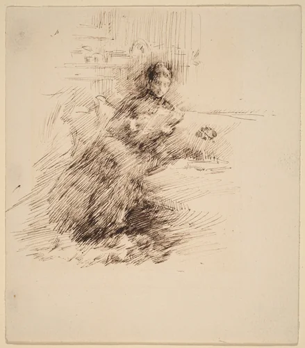 Miss Cumberlege by James McNeill Whistler, drawing, 1882