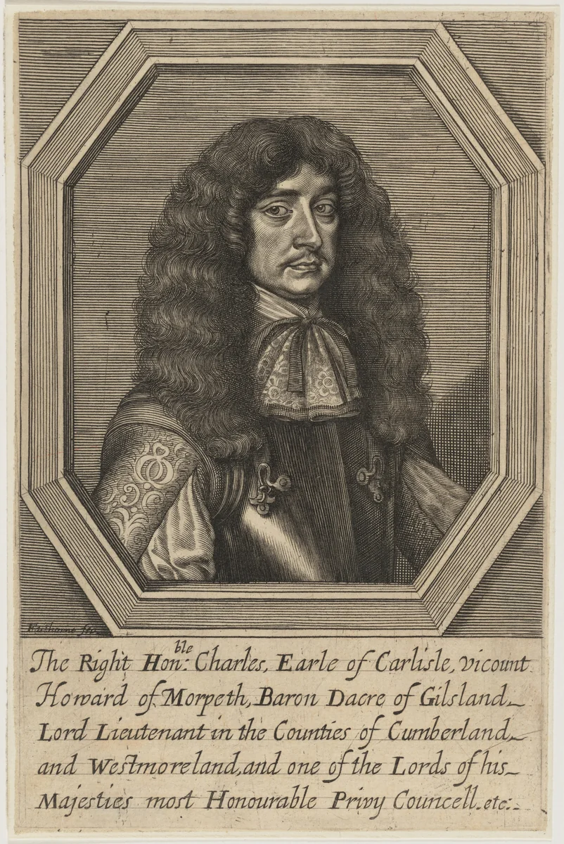 Charles Howard, Earl of Carlisle by William Faithorne, print, 1669