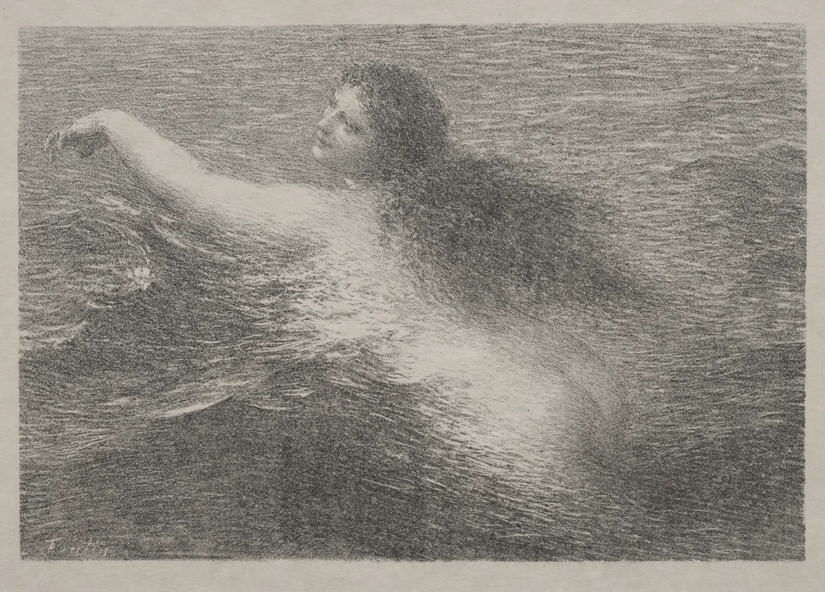 The Water Genius by Henri Fantin-Latour, print, 1896