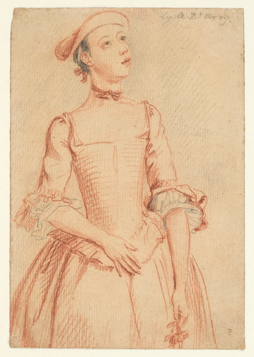 Lady Amelia D'Arcy by Paul Sandby, drawing, 1760-1764