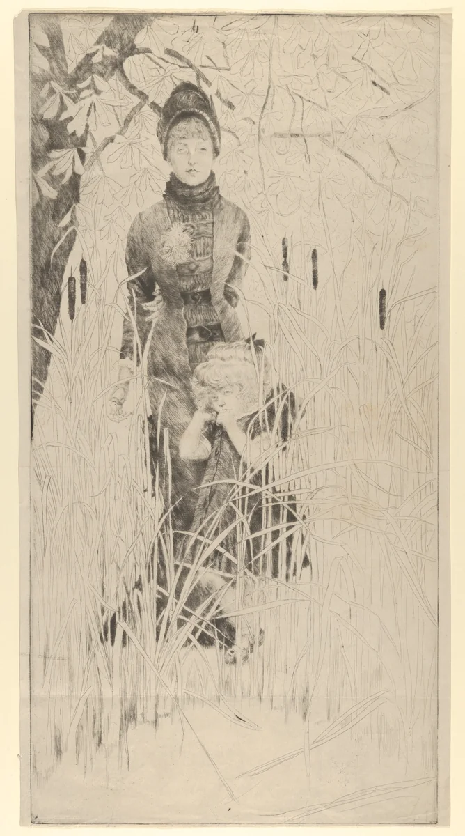 Orphan by James Tissot, print, 1874-1884