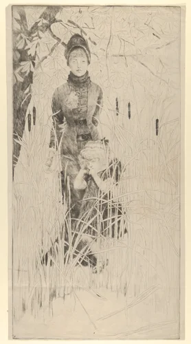 Orphan by James Tissot, print, 1874-1884