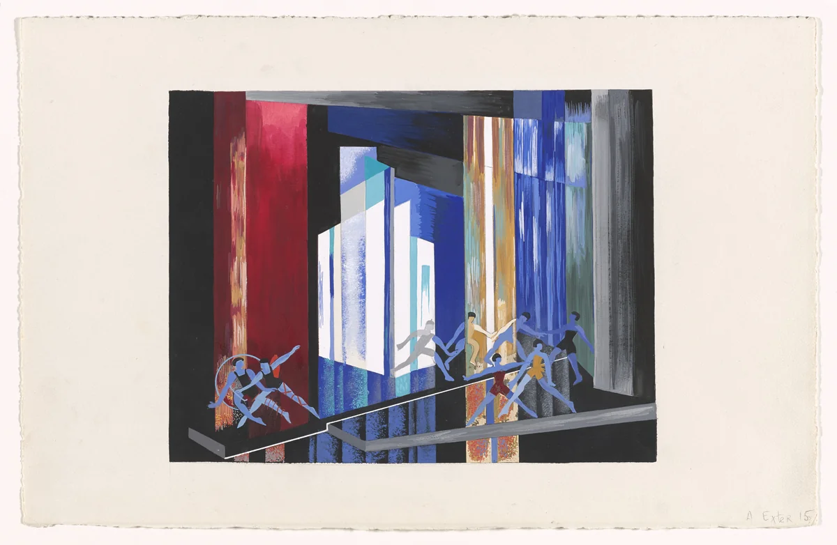 Ballet, Light Maquette (Ballet, maquette de lumière) from Alexandra Exter: Stage Sets (Alexandra Exter: Décors de théâtre) by Alexandra Exter, print, 1926