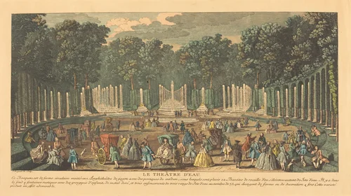 The Theatre of Water (Le Théâtre d'Eau) by Jacques Rigaud, print, 1681-1754