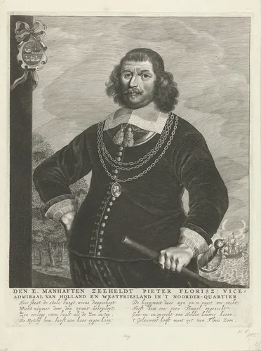Portret van Pieter Florisse by anonymous, print, 1658-1723