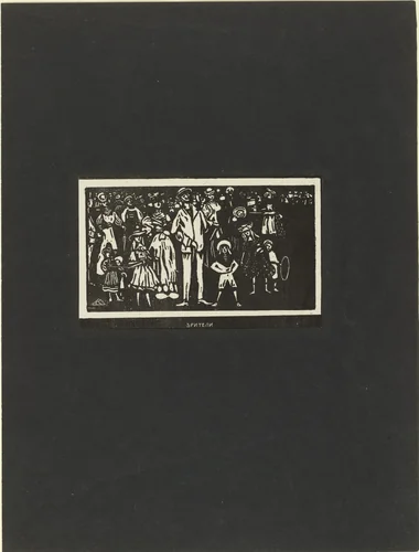 Spectators (Zriteli) from Verses Without Words (Stichi bez slov) by Wassily Kandinsky, print, 1903