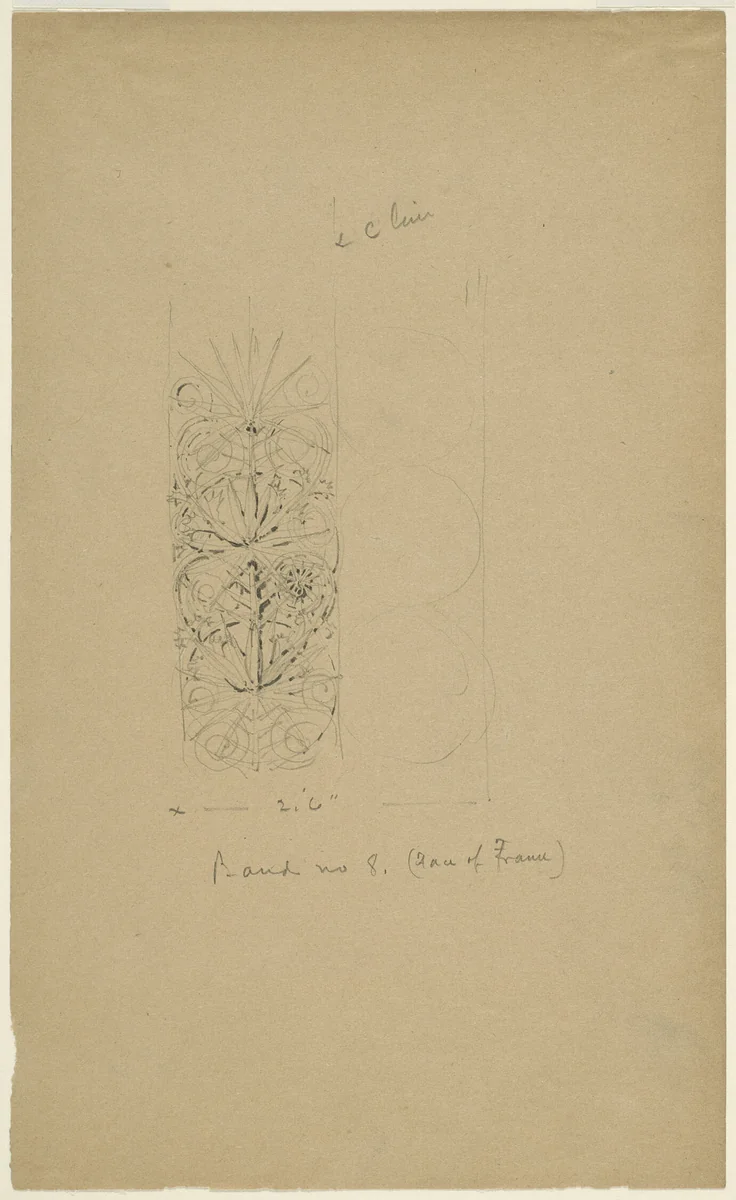 McVickers Theater, Chicago, Illinois, Sketch by Louis Sullivan, drawing, 1878-1896