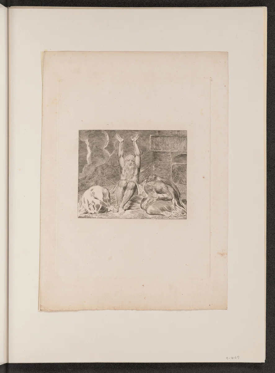 Job's Despair by William Blake, portfolio, 1825