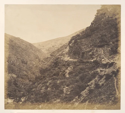 On the Road to Watersmeet, near Lynton, North Devon by Arthur Julius Pollock, photograph, 1856