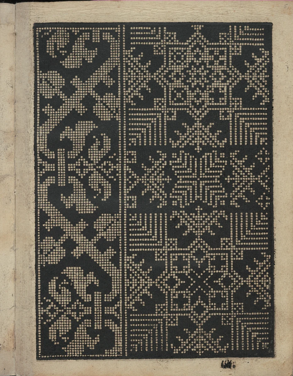 Libbretto nouellamete composto per maestro Domenico da Sera...lauorare di ogni sorte di punti, page 5 (recto) by Domenico da Sera, book, 1532