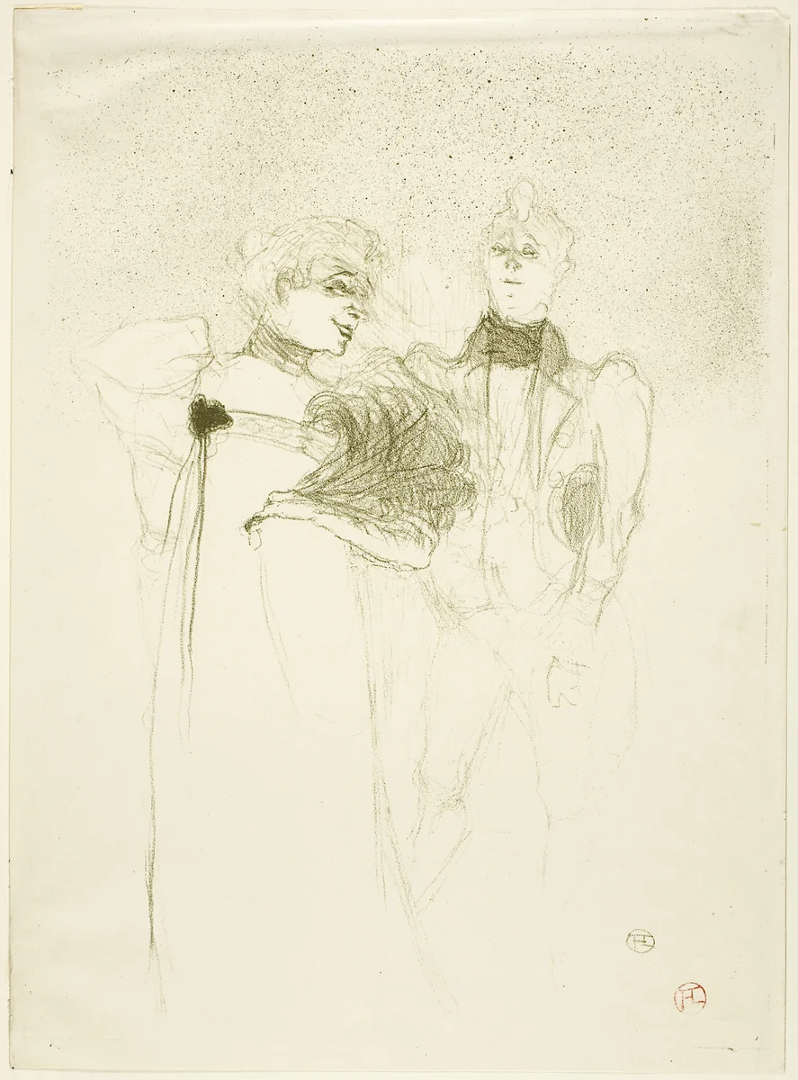Mademoiselle Lender, in Madam Satan by Henri de Toulouse-Lautrec, print, 1893