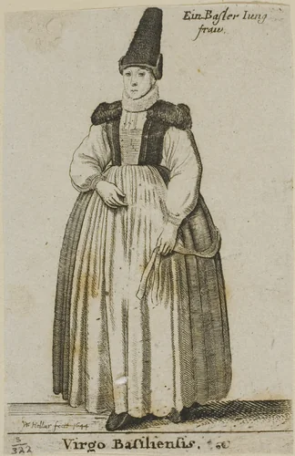 Basel Woman by Wenceslaus Hollar, print, 1644
