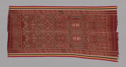 Ikat-dyed Blanket by Iban Malaysia, textile, 1875-1900