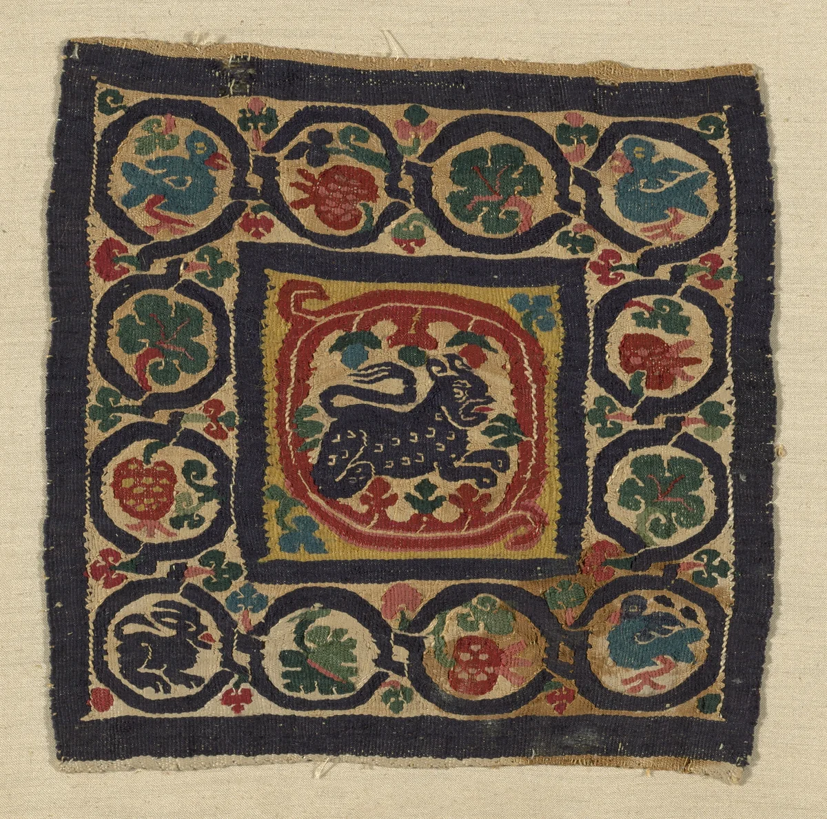 Fragment by Coptic Egypt, textile, 301-600