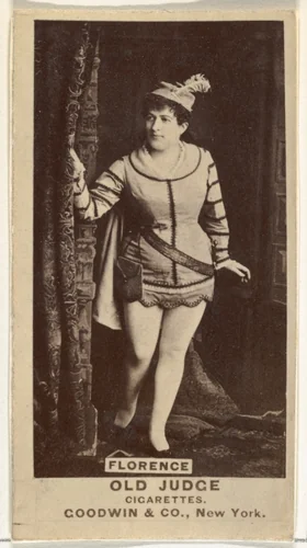 Florence, from the Actors and Actresses series (N171) for Old Judge Cigarettes by Goodwin & Company, photograph, 1886-1890