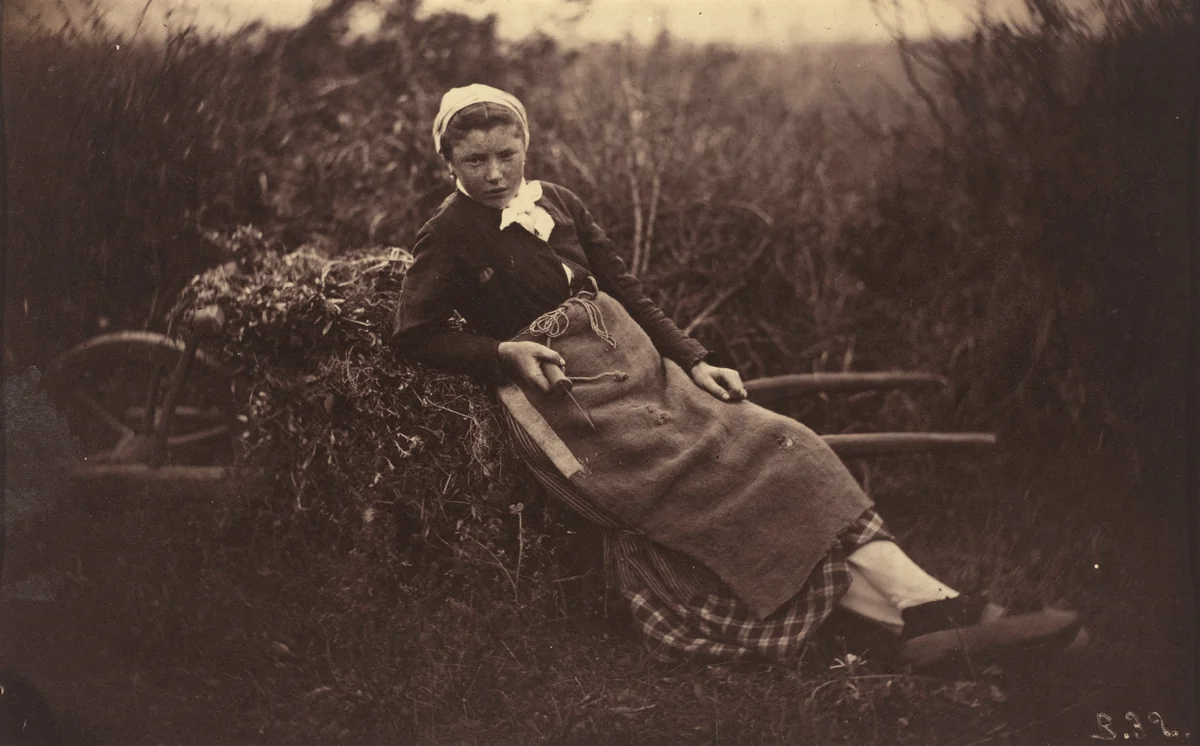 Peasant by Auguste Giraudon, photograph, 1870