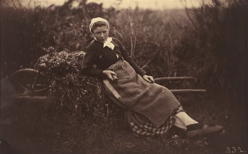 Peasant by Auguste Giraudon, photograph, 1870