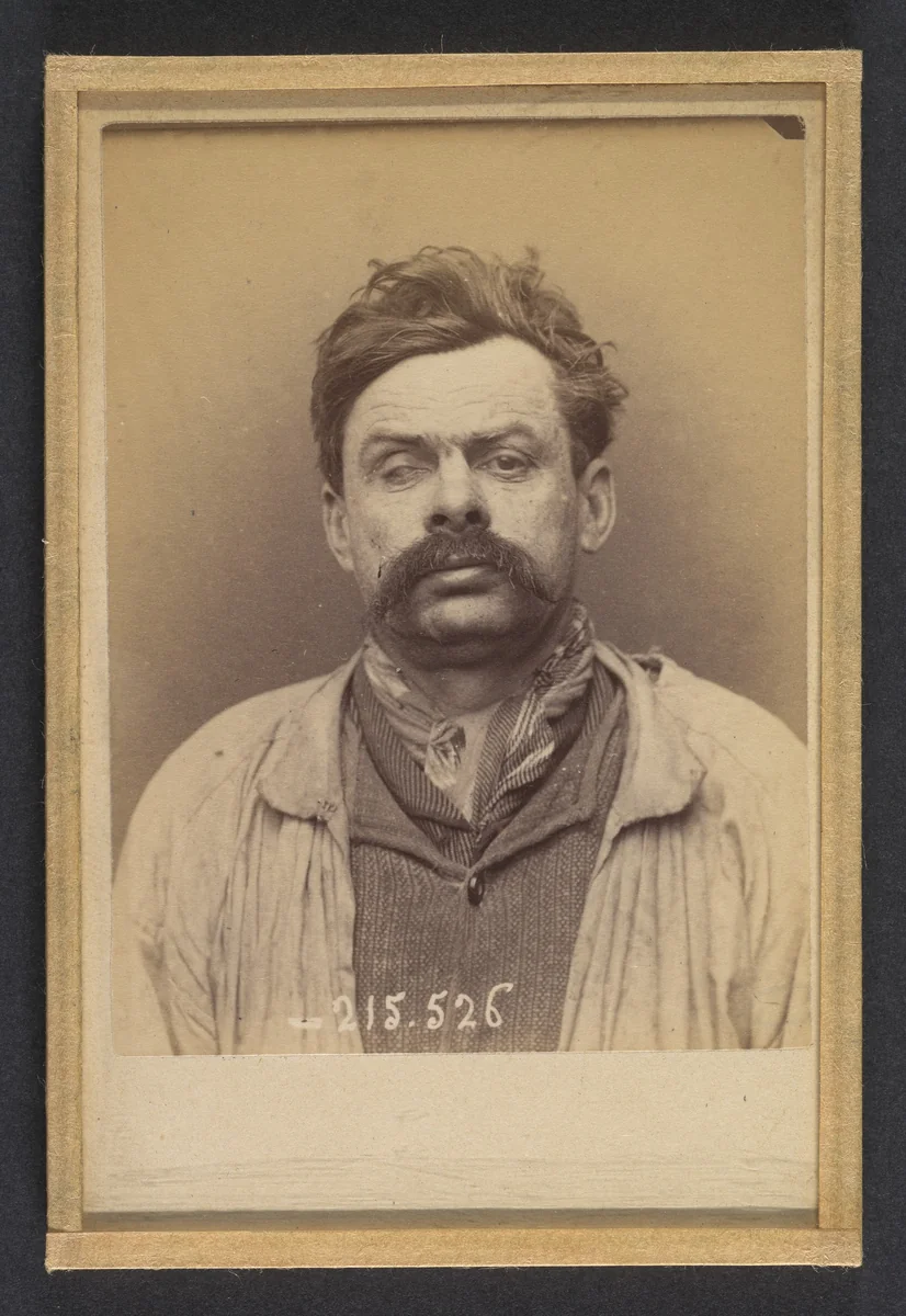 Birilay. Henri, Marc, Julien. 46 ans, né à Chartres (Eure & Loir). Journalier. Anarchiste. 11/3/94. by Alphonse Bertillon, photograph, 1894
