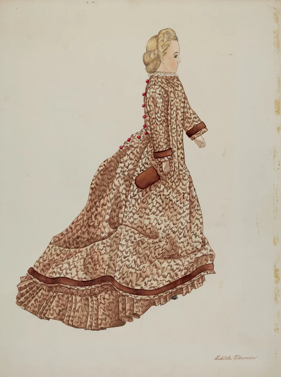 Doll - "Charlotte Blankenship" by Edith Towner, index of american design, 1937