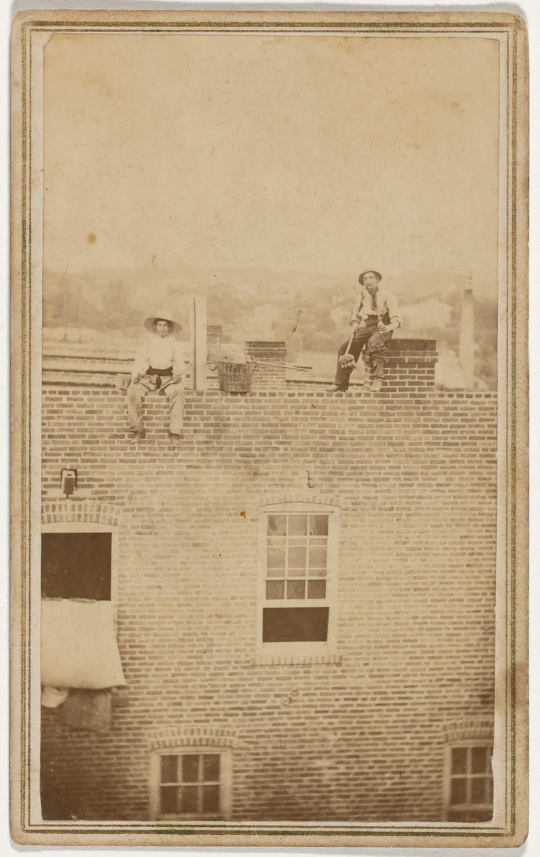 Portrait of Roofers by John Haarer, photograph, 1855-1865