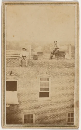 Portrait of Roofers by John Haarer, photograph, 1855-1865