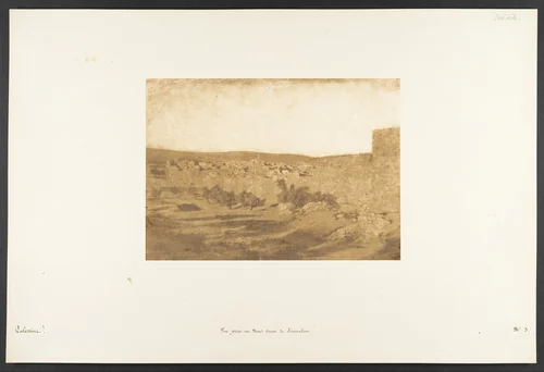 Vue prise au Nord-Ouest de Jérusalem by Maxime Du Camp, photograph, 1850