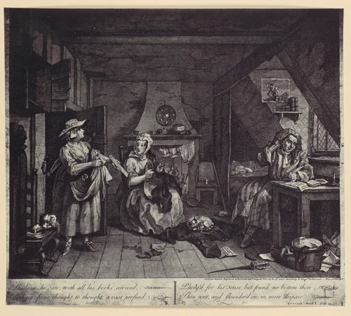 [photo-reproduction of Hogarth's print illustrating the Dunciad, Book I, line III] by Alfred Capel-Cure, photograph, 1850-1869