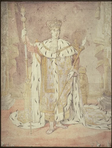 Charles X in his Coronation Robes by Jean-Auguste-Dominique Ingres, painting, 1828-1867