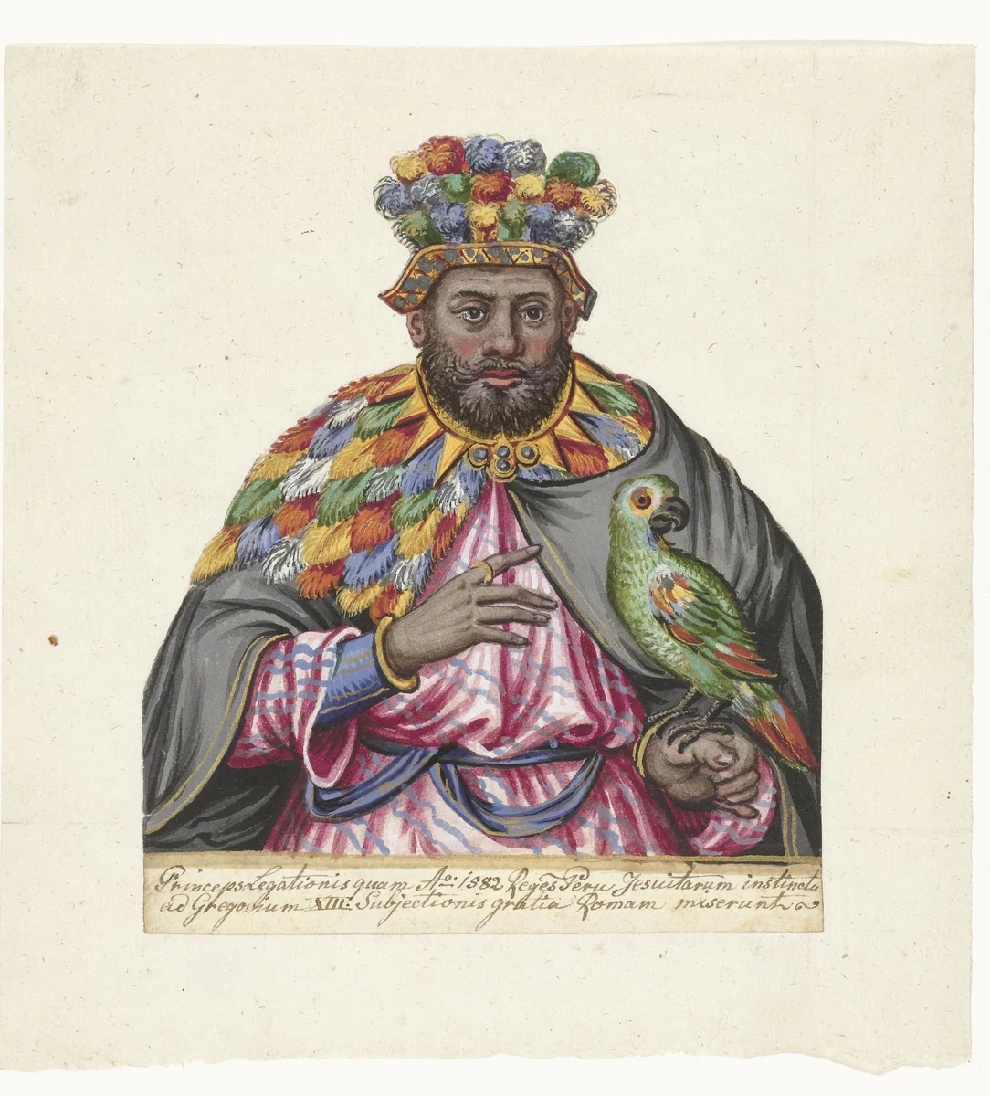 Ambassadeur by Lukas de Heere, drawing, 1582-1584