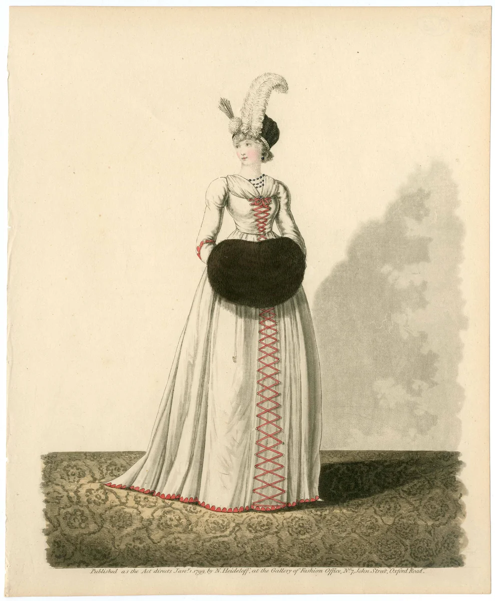 Fashion plate by Nicolaus Heideloff, artwork, 1799